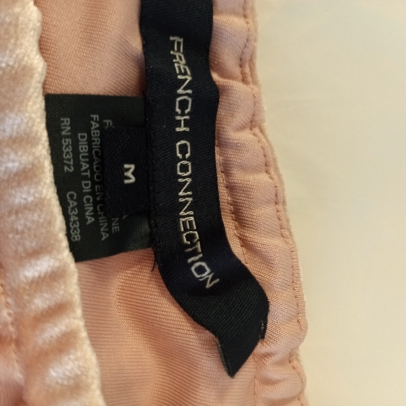 French Connection Velvet One Shoulder Top Size M - Picture 5 of 6